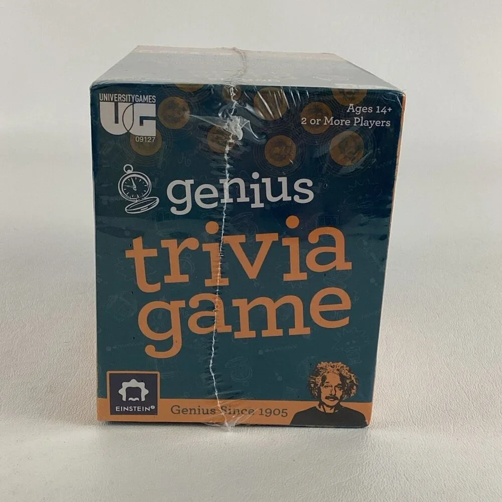 Genius Trivia Game Question Answer Cards Fast Paced Party University Games New